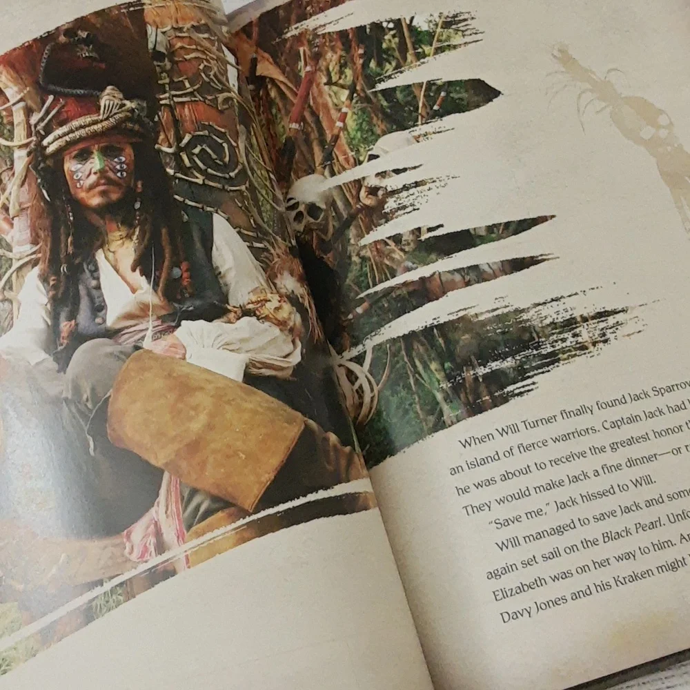 Disney Pirates of the Caribbean Dead Man's Chest Movie Storybook Hardcover Book